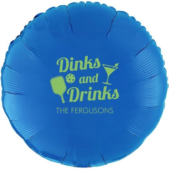 Fun Dinks and Drinks Mylar Balloons